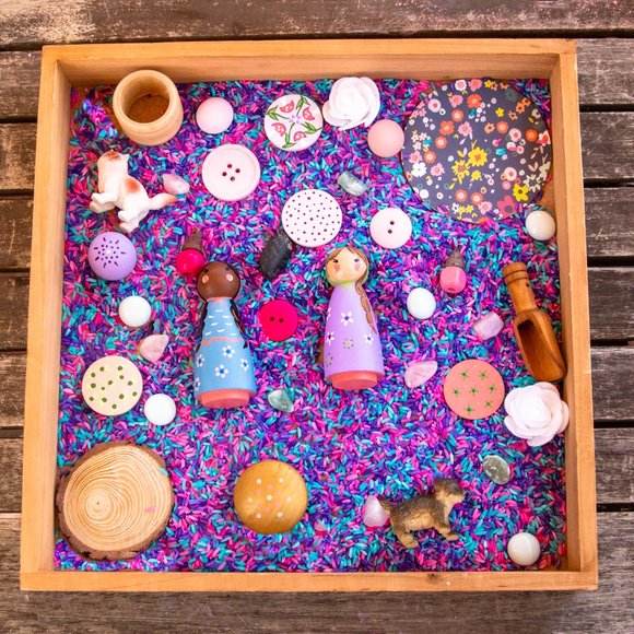 Sensory Bin | Wood Toys | Montessori - Picture 1 of 11